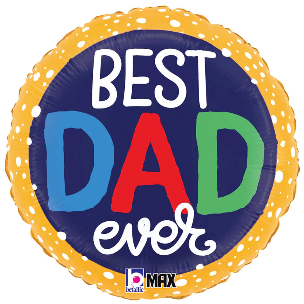 Betallic 18" Best Dad Ever Bubbles